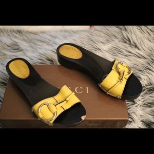 Gucci Clogs- Size 37- Color Yellow